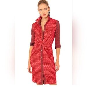 Gretchen Scott Twist and Shout, Foulardio Red Geometric Sz L